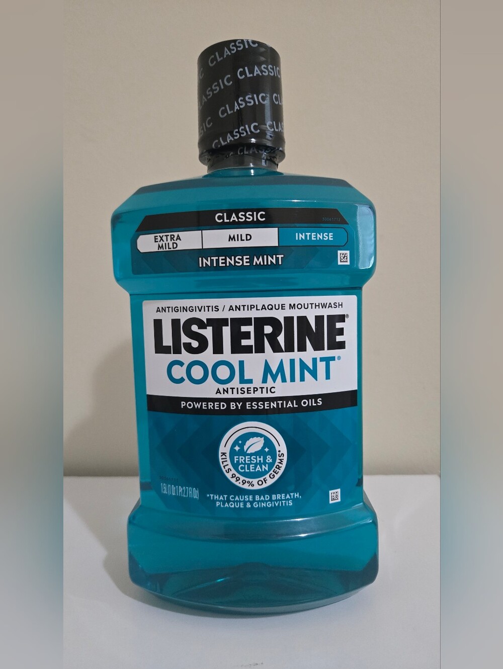 Listerine Cool Mint Antiseptic Mouthwash - Blue 1.5 L